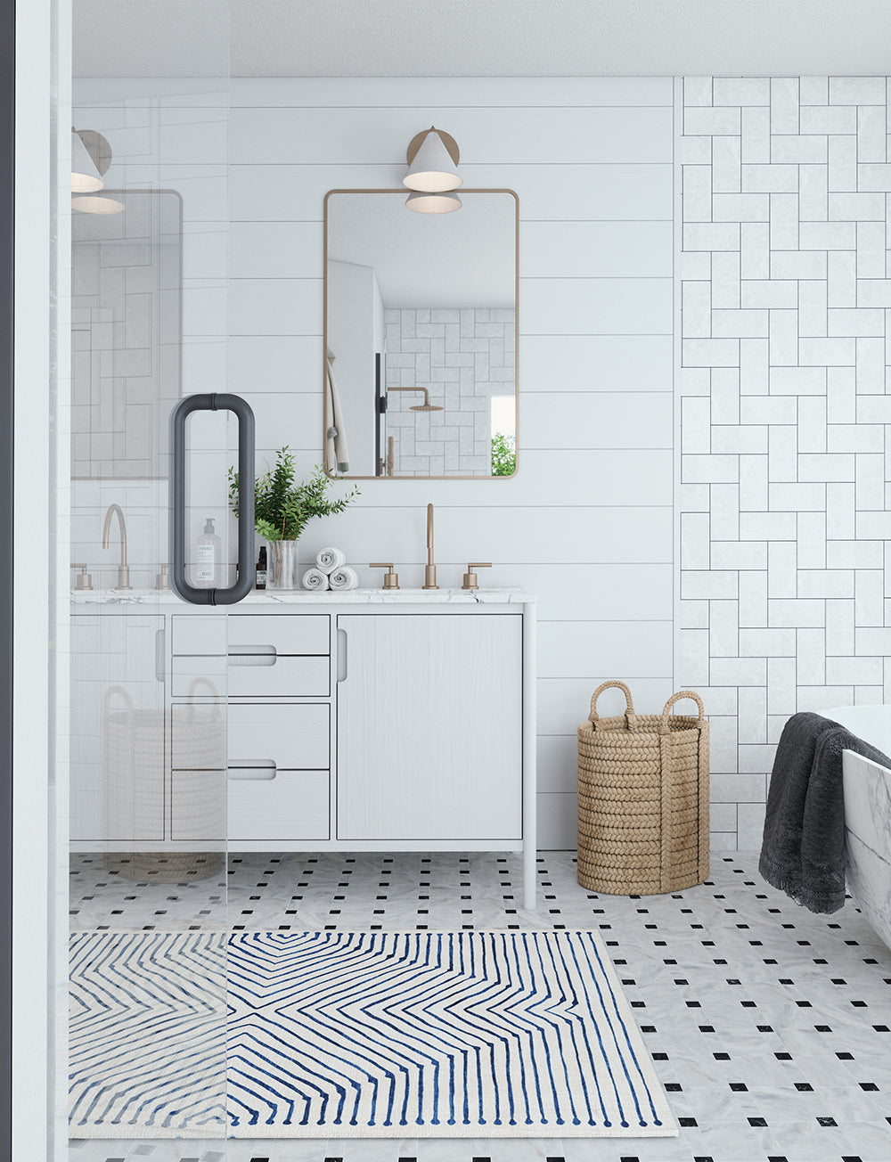 Calator Blue & Ivory Rug