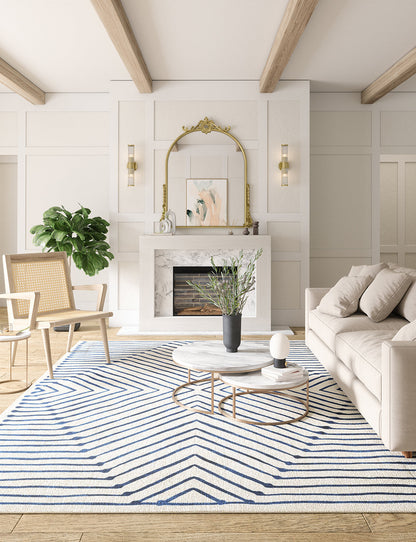 Calator Blue & Ivory Rug