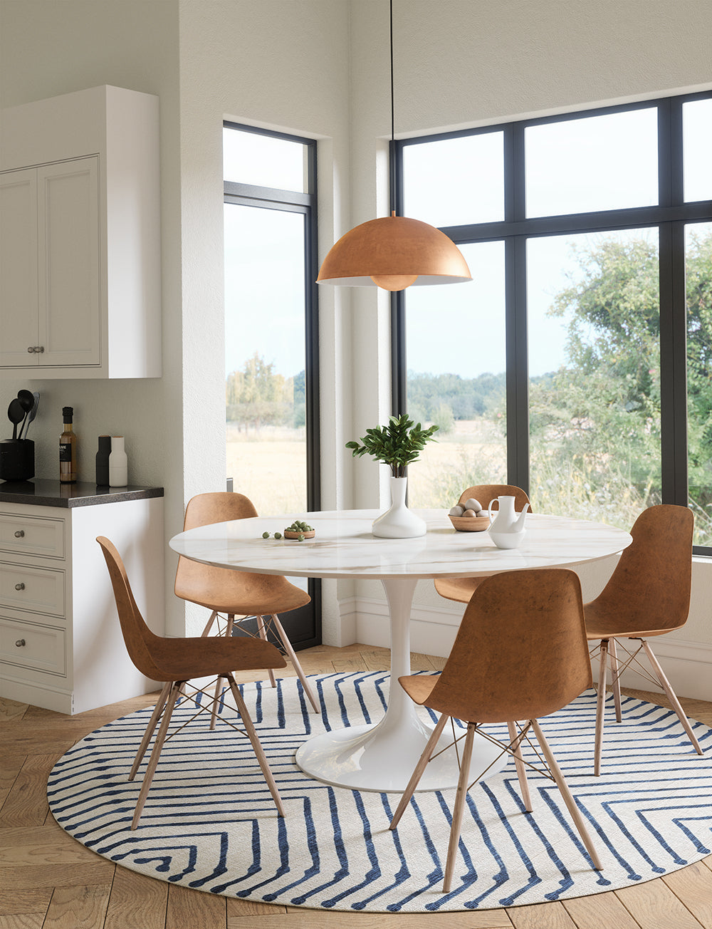 Calator Blue & Ivory Rug