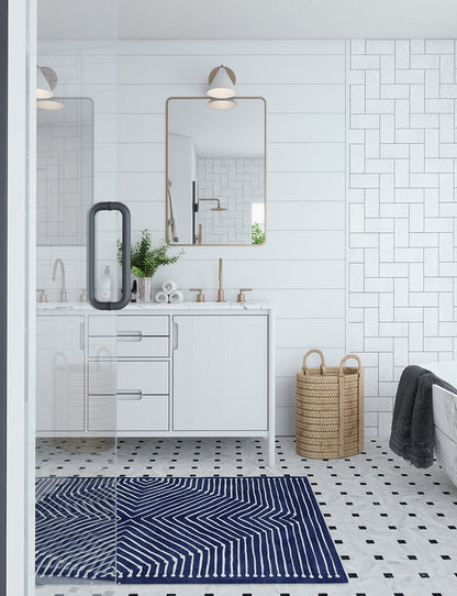 Calator Navy Blue Rug