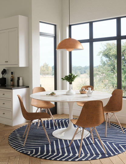 Calator Navy Blue Rug