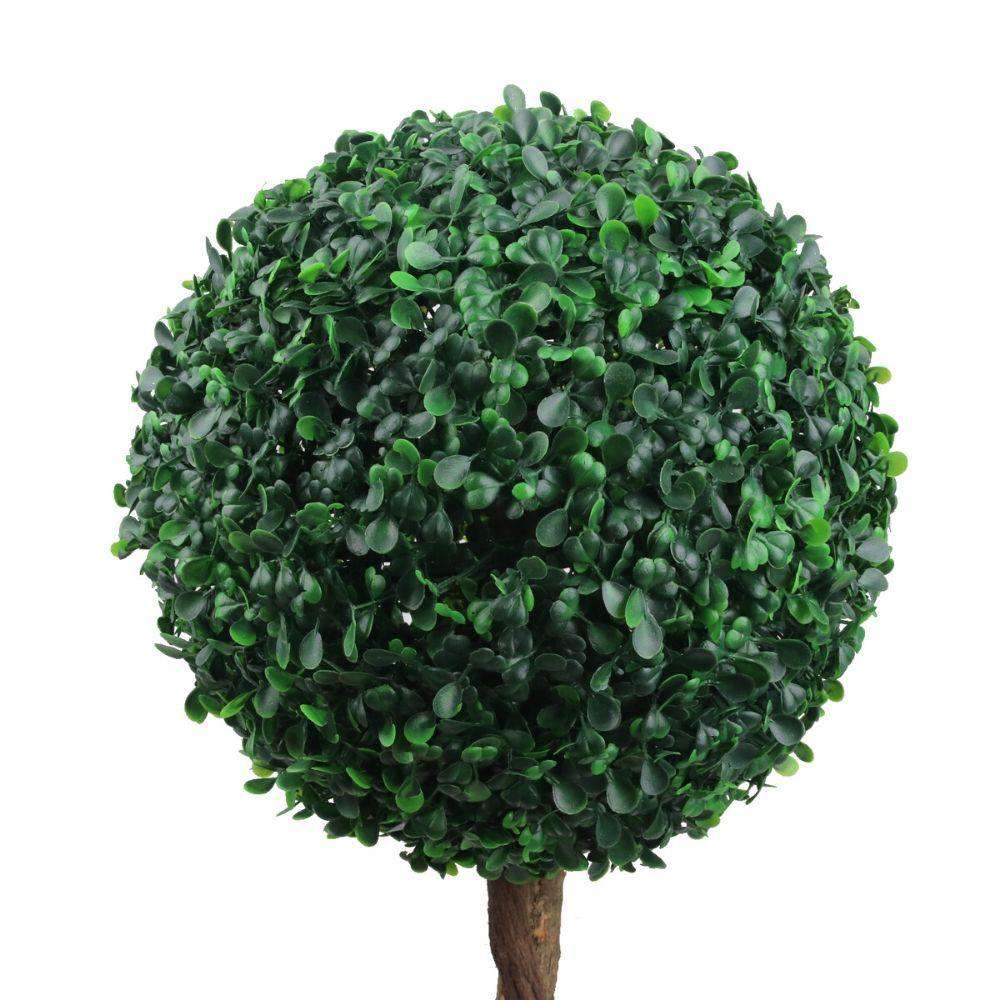 Ely Faux Potted Boxwood Topiary Plant 3'