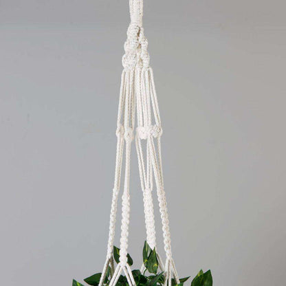 Elrey Faux Potted Macrame Hanging Plant (4.7 Feet)