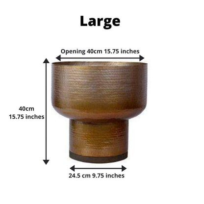 Hana - Brass Mid-Century Mushroom Planter (Multiple Sizes)