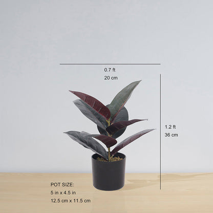 Mongui Artificial Rubber Potted Plant 1.2'