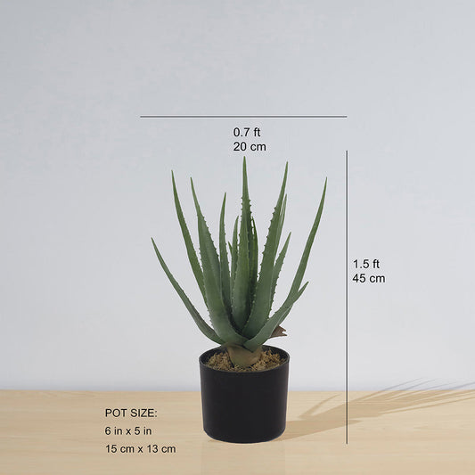 Guamo Artificial Aloe Vera Potted Plant (Multiple Sizes)
