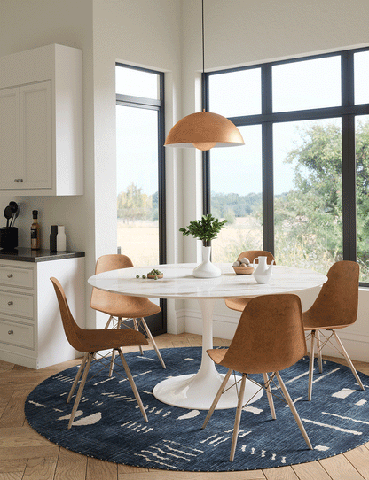 Jama Navy Blue Rug
