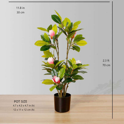Kira Artificial Magnolia Tree Potted Plant 28"