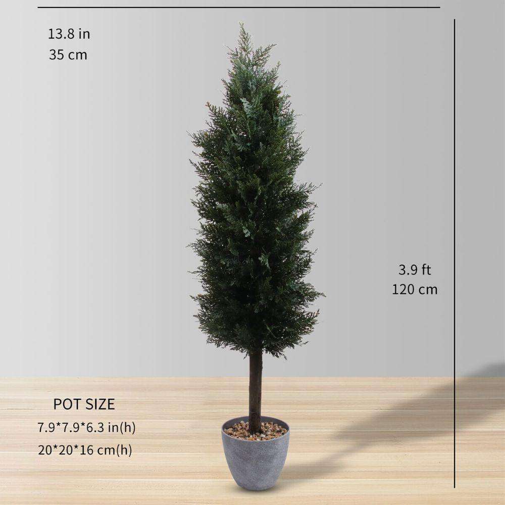 Leeds Faux Potted Cedar Topiary Plant (Multiple Size)