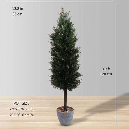 Leeds Faux Potted Cedar Topiary Plant (Multiple Size)