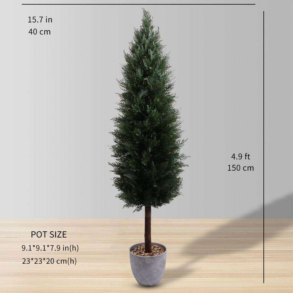 Leeds Faux Potted Cedar Topiary Plant (Multiple Size)