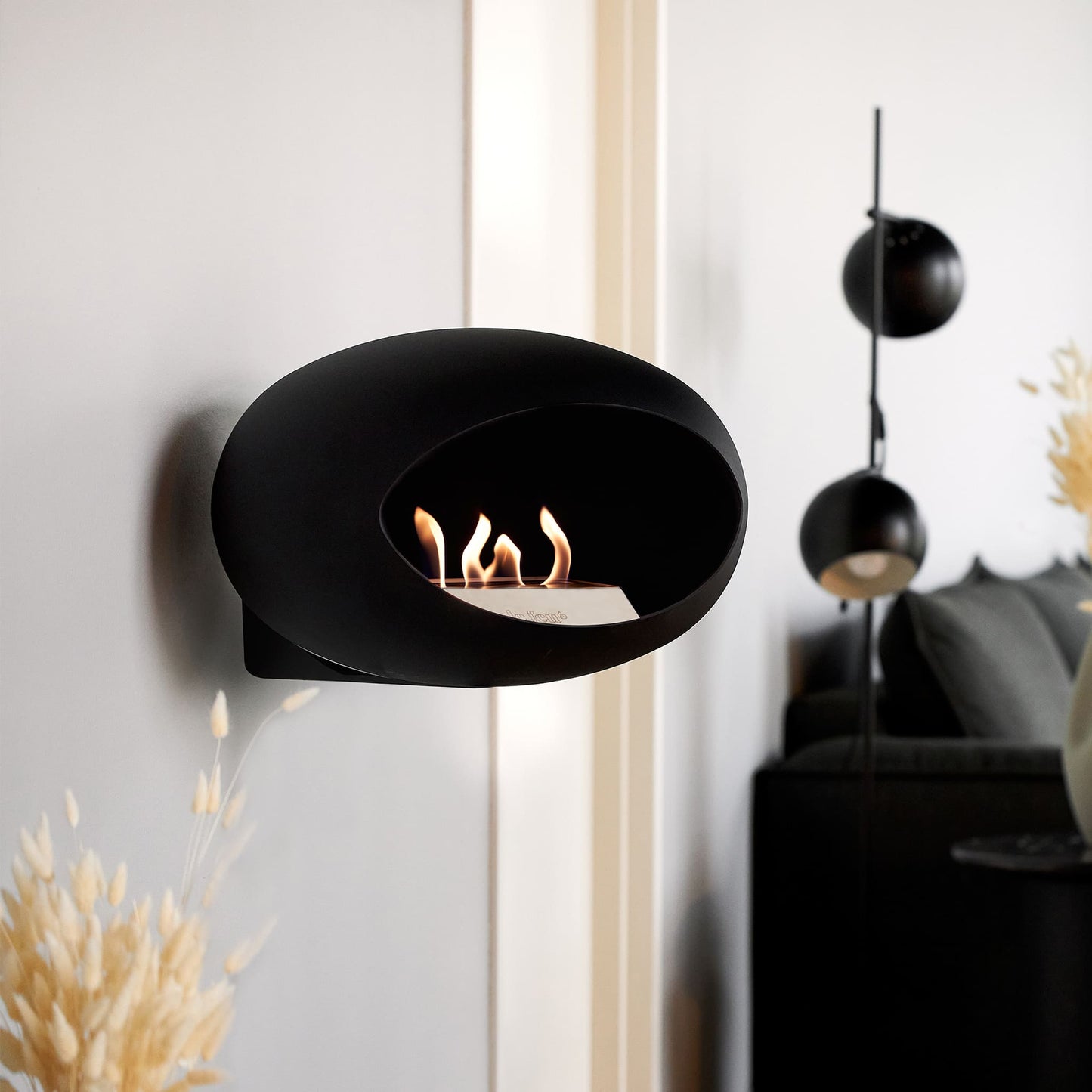 Le Feu Wall Dome Black