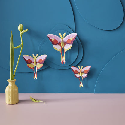 Lilac Comet Butterflies Set of 3