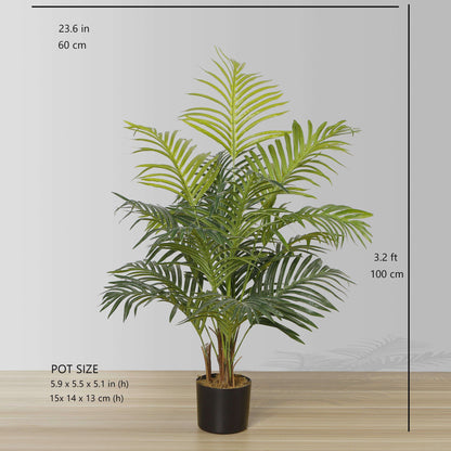 Lolo Artificial Hawaii Palm Potted Plant 3'