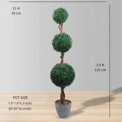 London Faux Potted Boxwood Topiary Plant (Multiple Sizes)