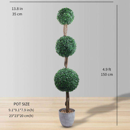 London Faux Potted Boxwood Topiary Plant (Multiple Sizes)