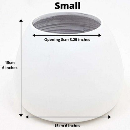 Margo - White Bamboo Floor Planter