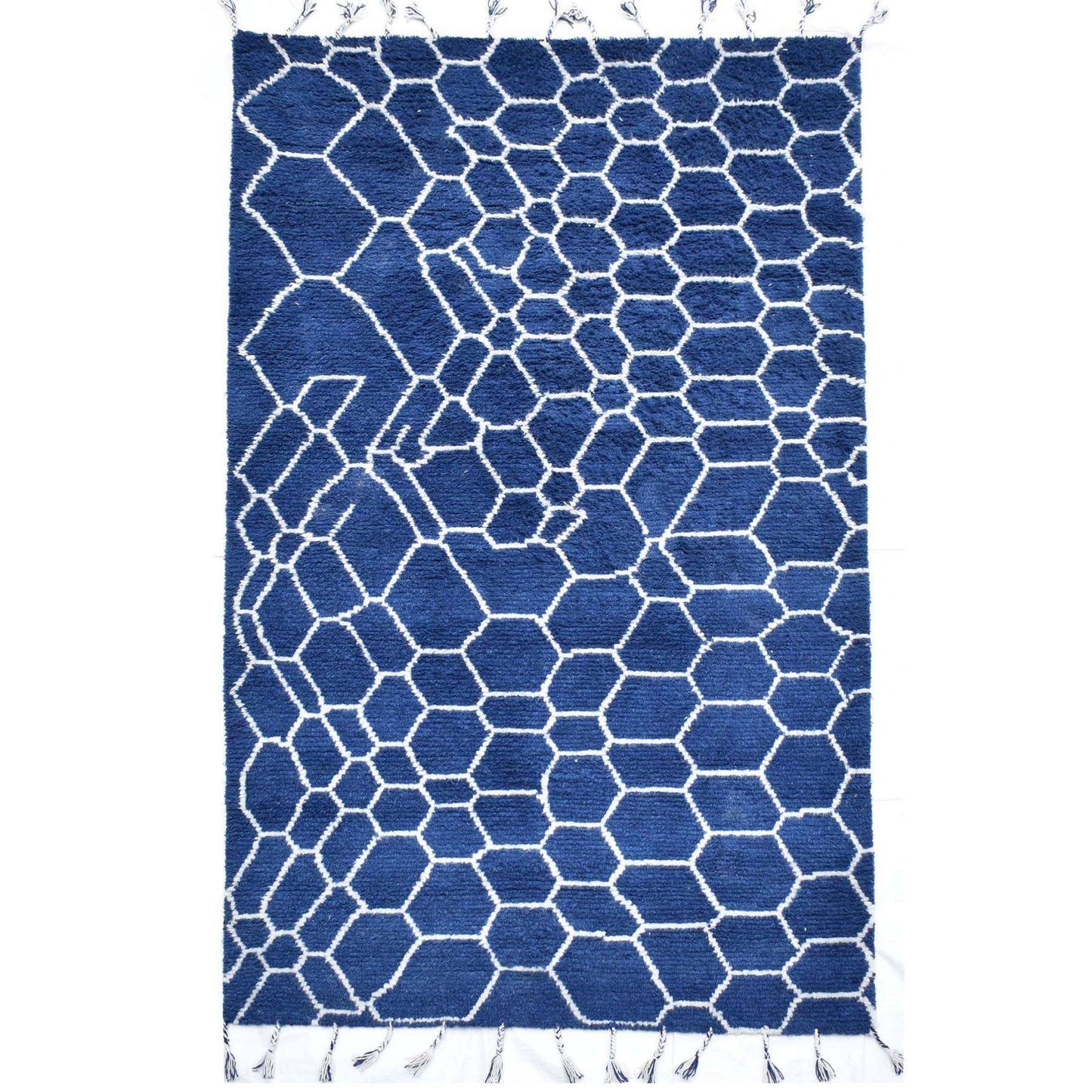 Marine Woven Wool 6X9 Rug