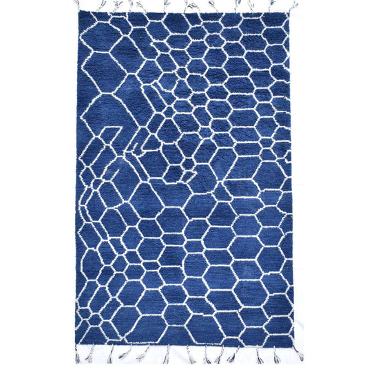 Marine Woven Wool 6X9 Rug