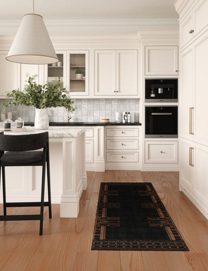 Mazela Black Rug