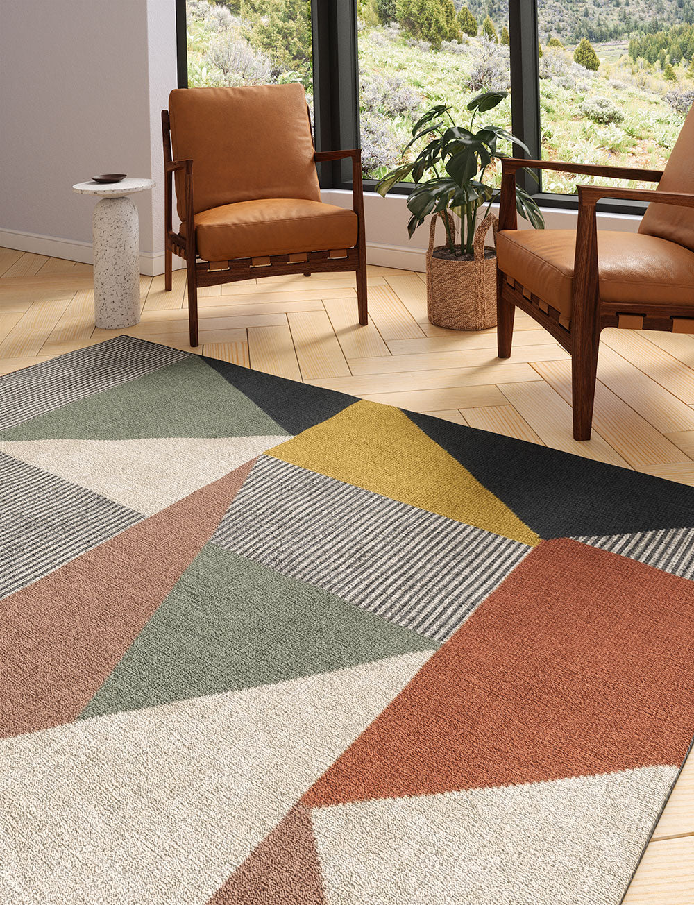 Mizza Grey Multicolor Rug