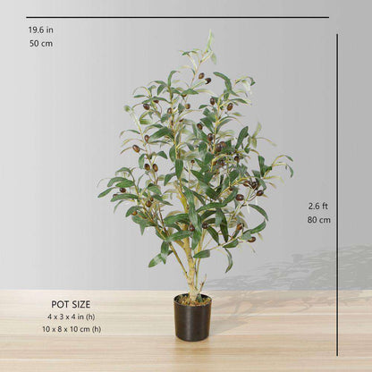 Oli Artificial Olive Tree Potted Plant (Multiple Sizes)