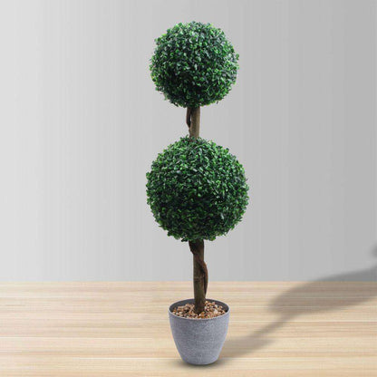 Oxford Faux Potted Boxwood Topiary Plant 3'