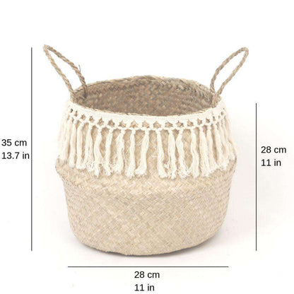 Pokha - Seagrass Basket With Tassel