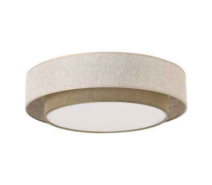 CALISTO JUTE Natural Flush Mount Light Beige