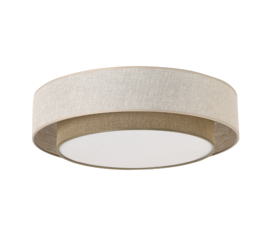 CALISTO JUTE Natural Flush Mount Light
