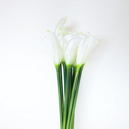Lawi Artificial White Calla Lily Bouquet 25'' X 10'' (Set Of 12)