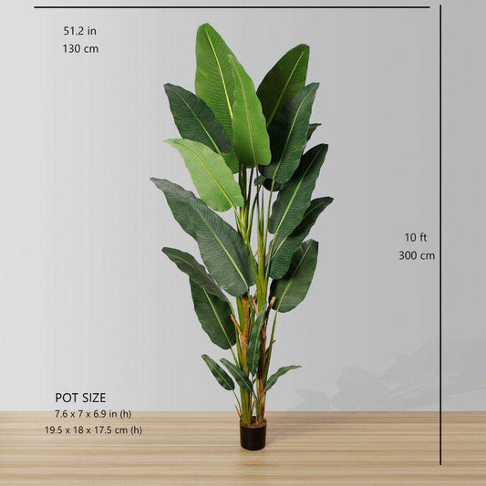 Reyna Artificial Travellers Palm Tree Potted Plant 10’