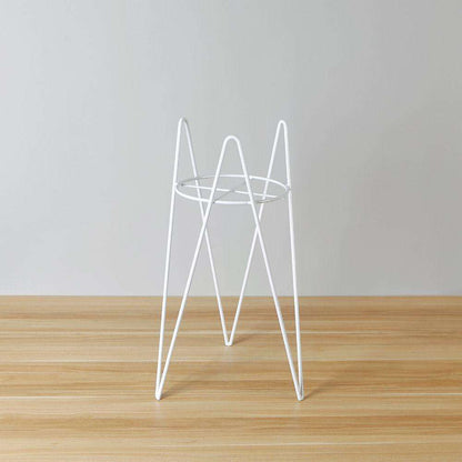 Shira White Planter With Hairpin Legs (61Cm)