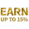 Gagnez jusqu'à 15%