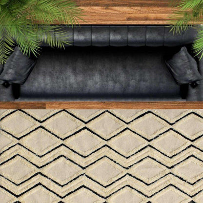 Amber Woven Wool 6X9 Rug