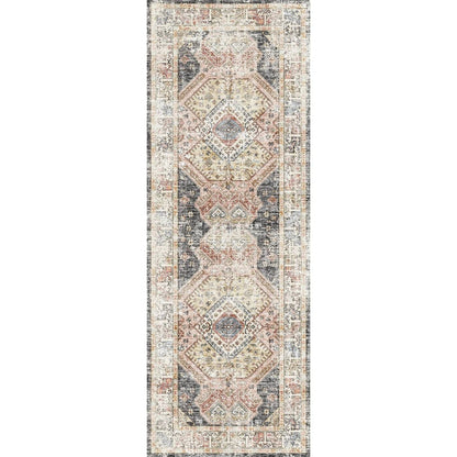 Caspara Orange Black Coral Rug