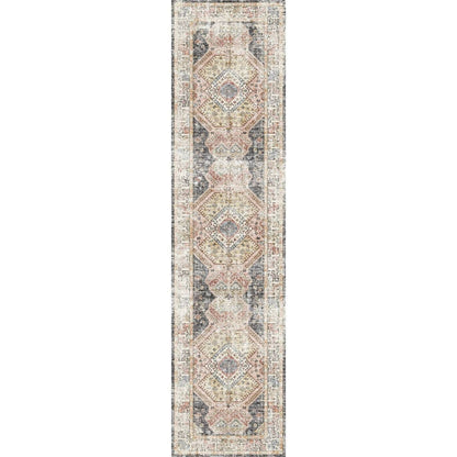 Caspara Orange Black Coral Rug