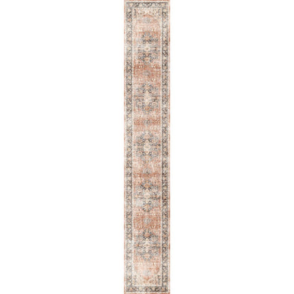 Riverra Terracotta Black Rug
