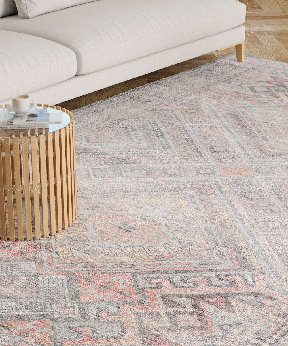 Alexa 銀粉紅紫地毯