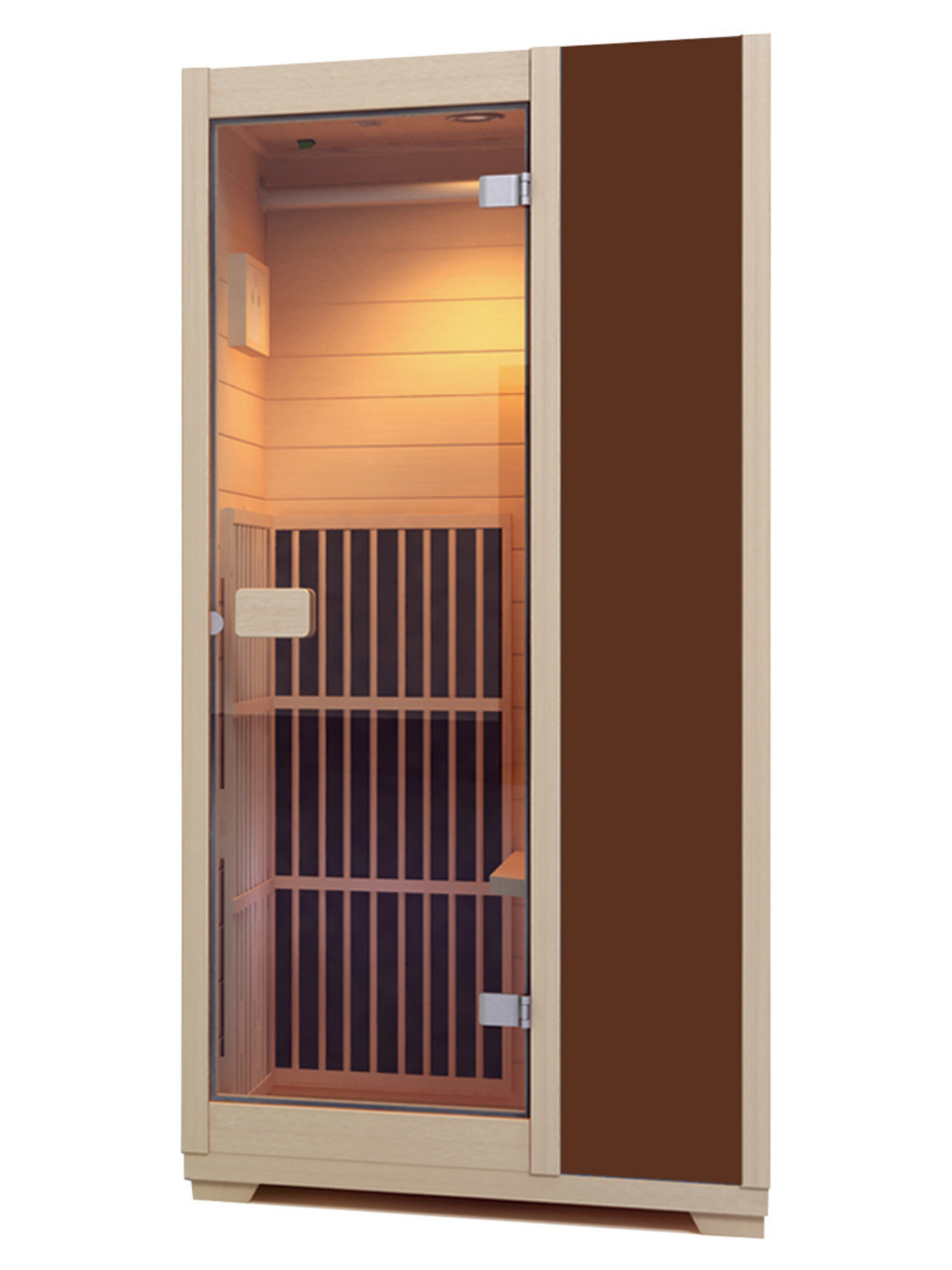 Blisspod | Vienna | Far Infrared Sauna | Canadian Hemlock Very Low EMF | 72.8"H x 35.4"W x 25.6"D | 1 Person