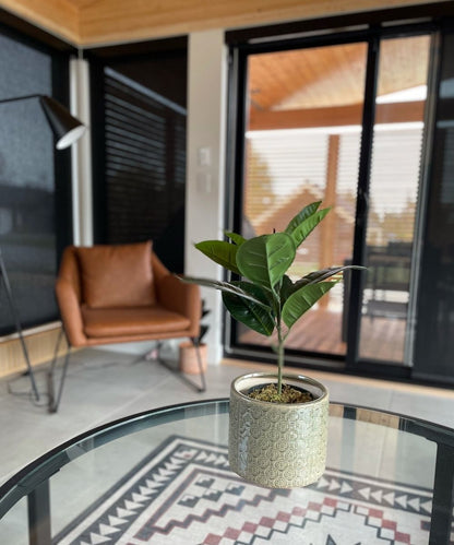 Iza Artificial Rubber Potted Plant 1.4'