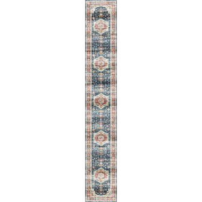 Dilara Multi Color Red Blue Rug