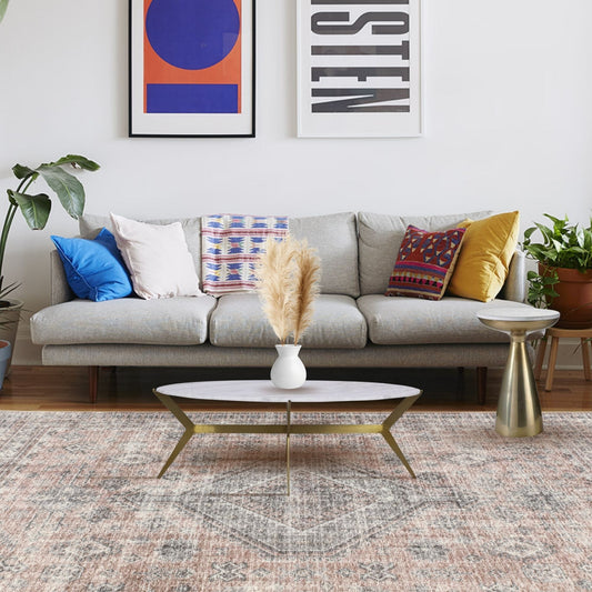 Byla黃銅和大理石邊桌