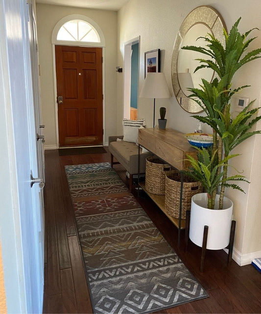 Alba Artificial Bird Nest Fern Potted Plant 5.2’