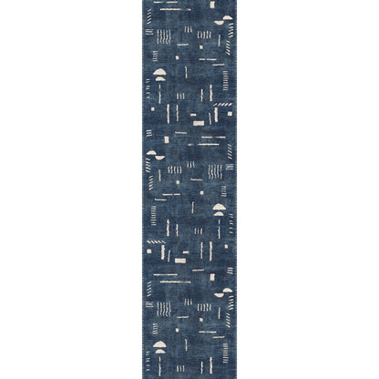 Jama Navy Blue Rug