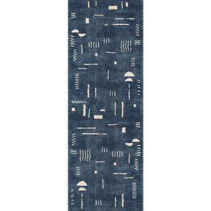 Jama Navy Blue Rug