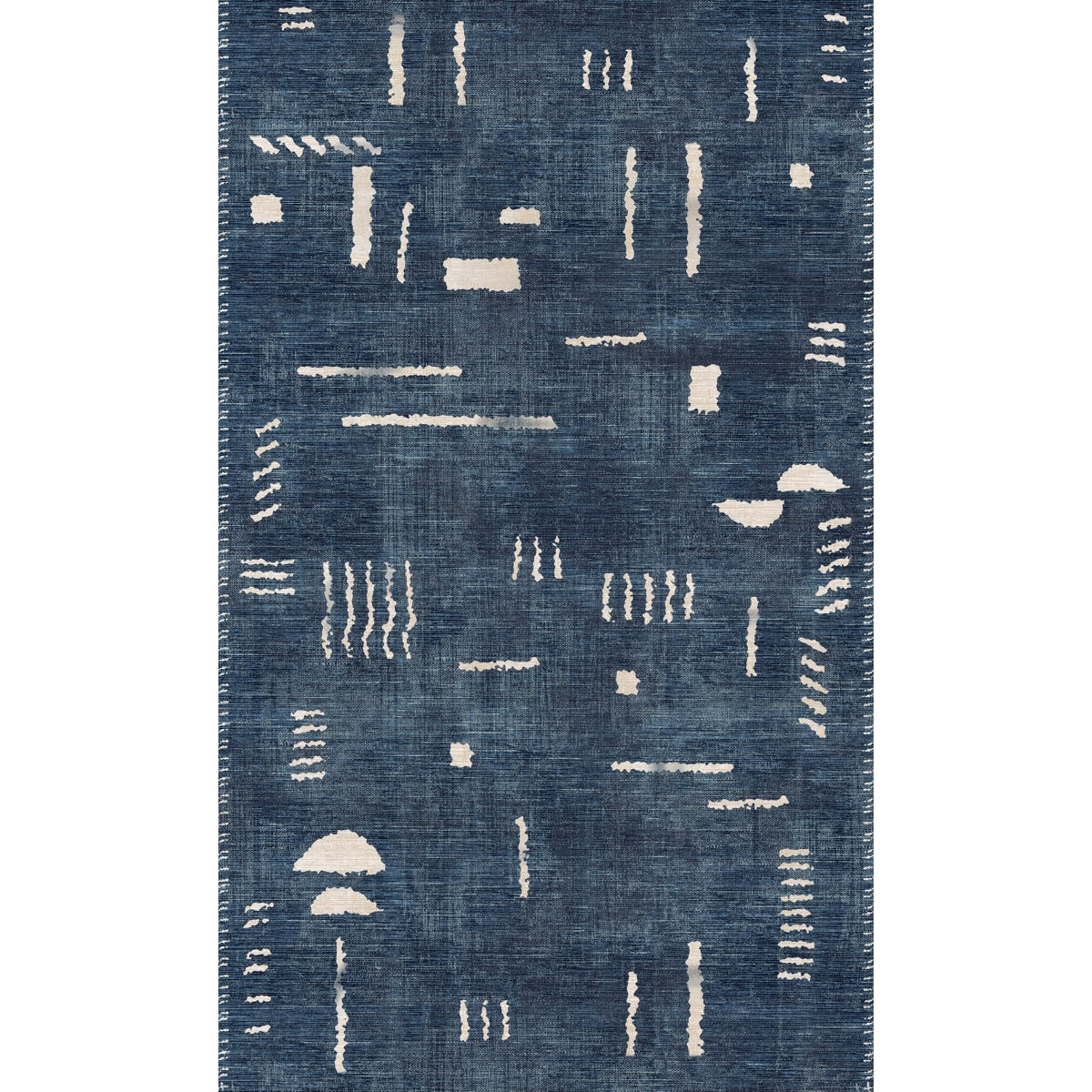 Jama Navy Blue Rug