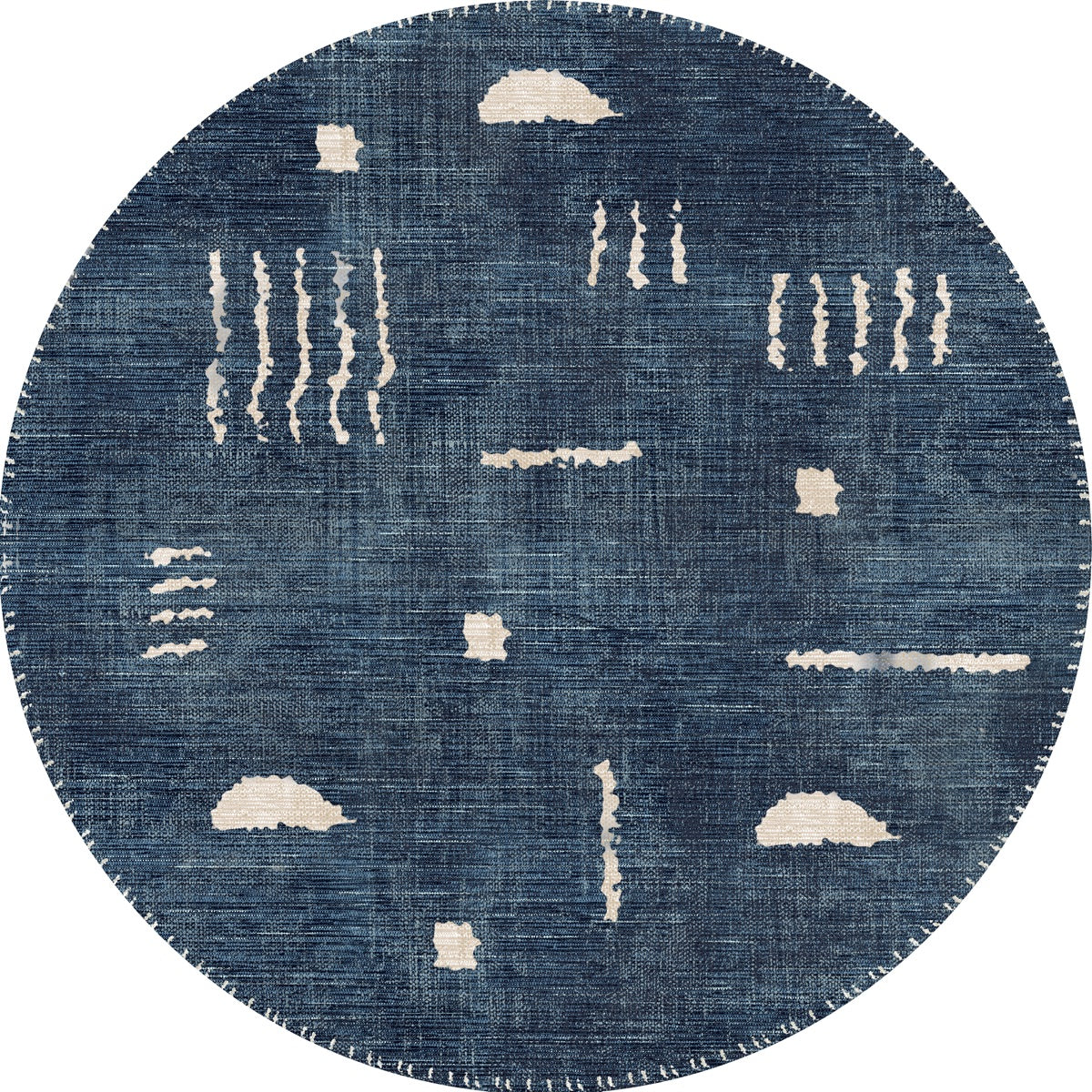 Jama Navy Blue Rug