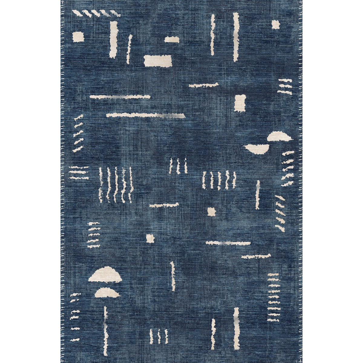Jama Navy Blue Rug