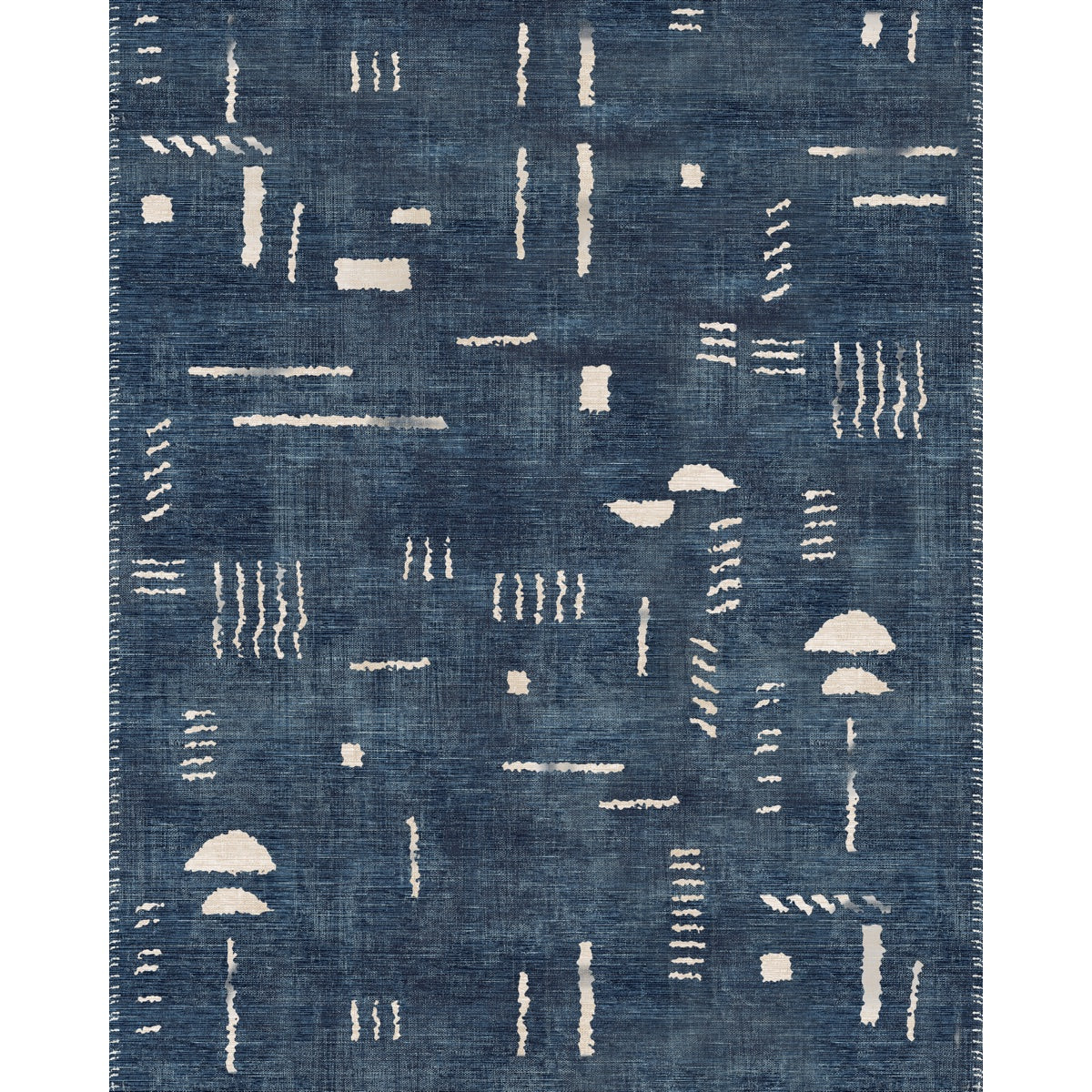 Jama Navy Blue Rug